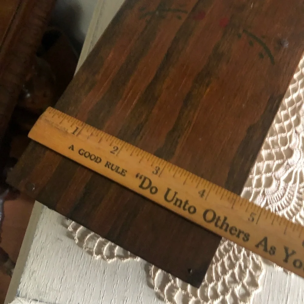Primitive Wooden Matchstick Holder